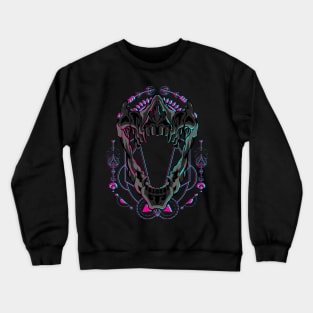 skull head glitch Crewneck Sweatshirt